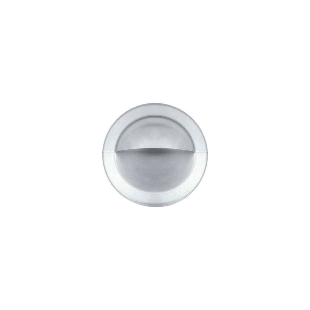 Stainless Steel Drawer Pull. With Grip & Fixing Studs. 120mm Diameter - FH-45