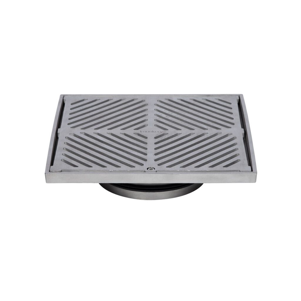 200mm Square Floor Waste (suits 150mm pipe) (Heel Proof)