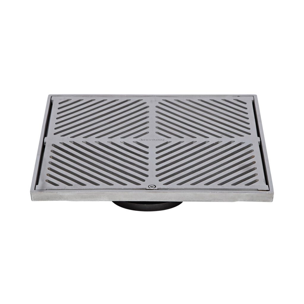 300mm Square Floor Waste (suits 100mm pipe) (Heel Proof)