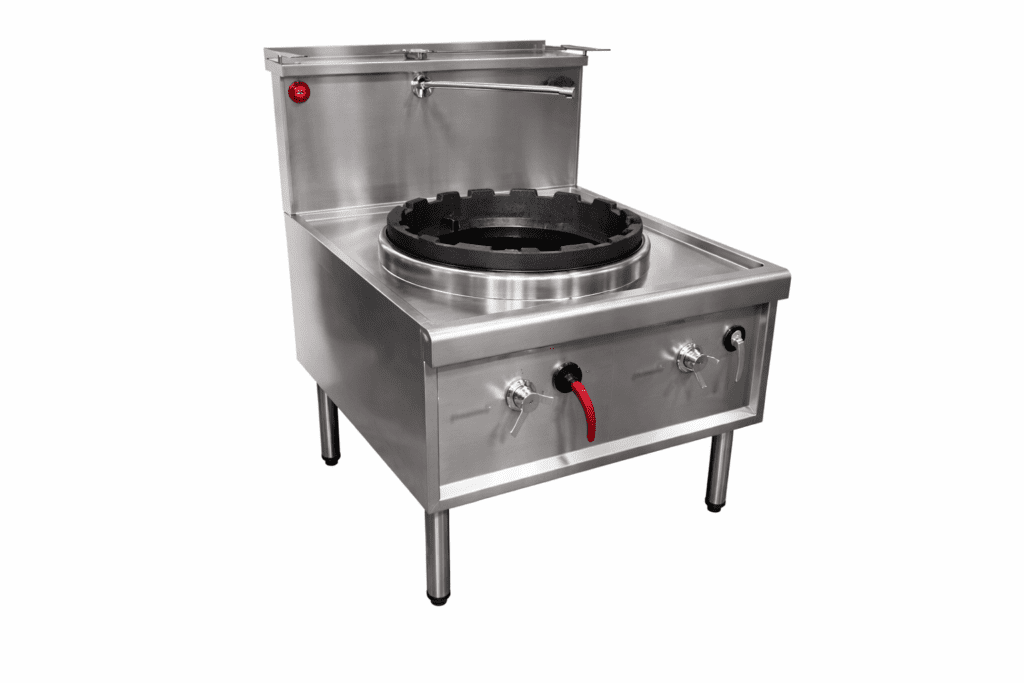 Horizontal One Hole Waterless Wok - Duckbill Burner