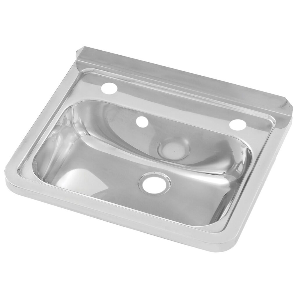 Wall Mounted Hand Basin with Left and Right 35mm tap holes and overflow hole