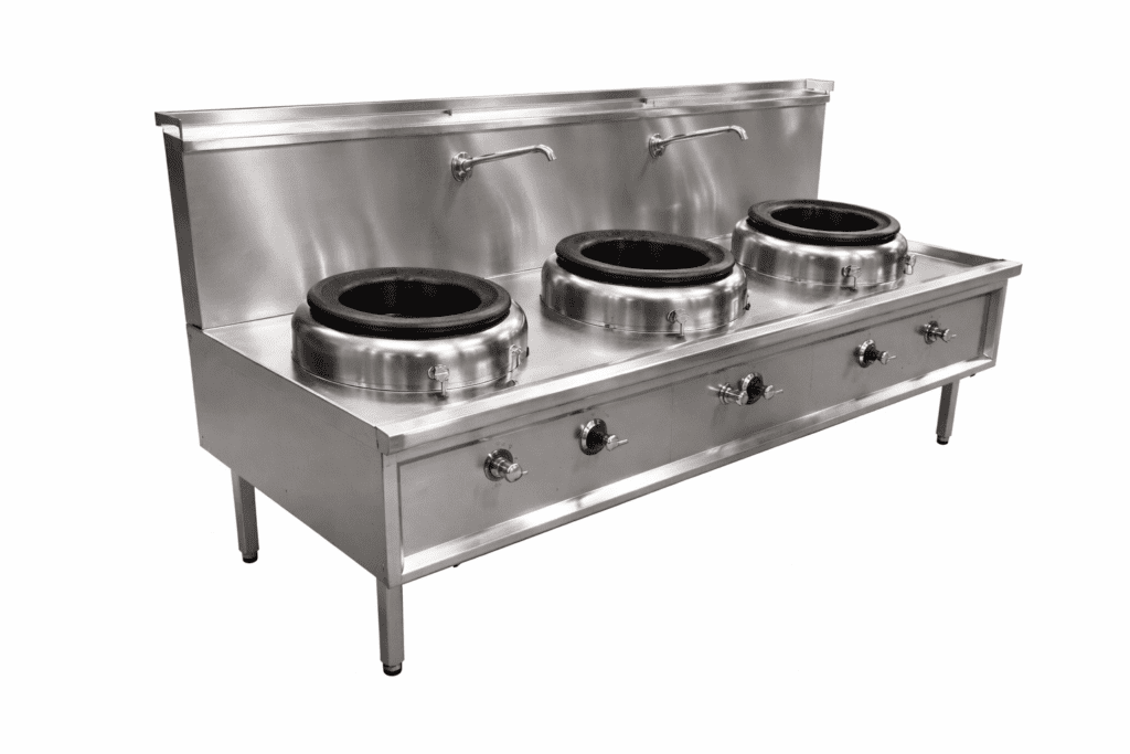Oxford Three Hole Waterless Wok - Chimney Burner
