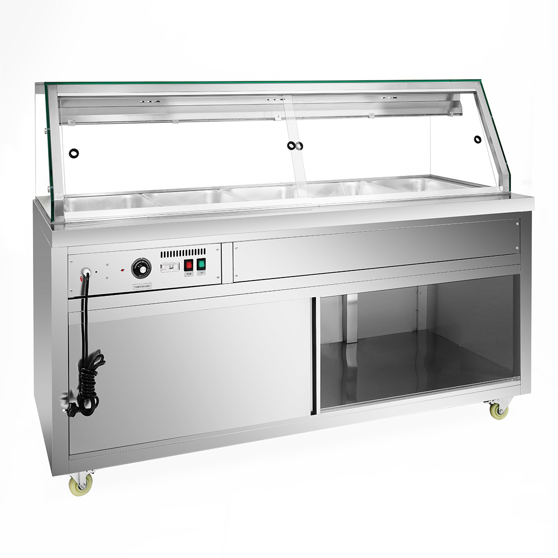Thermaster Wet and Dry Bain Marie Display 5x1/1 GN Pans - PG180FE-XG - Image 2