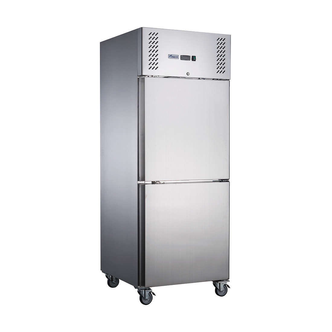 FED-X S/S Two half Door Upright Freezer - XURF600S1V - Image 3