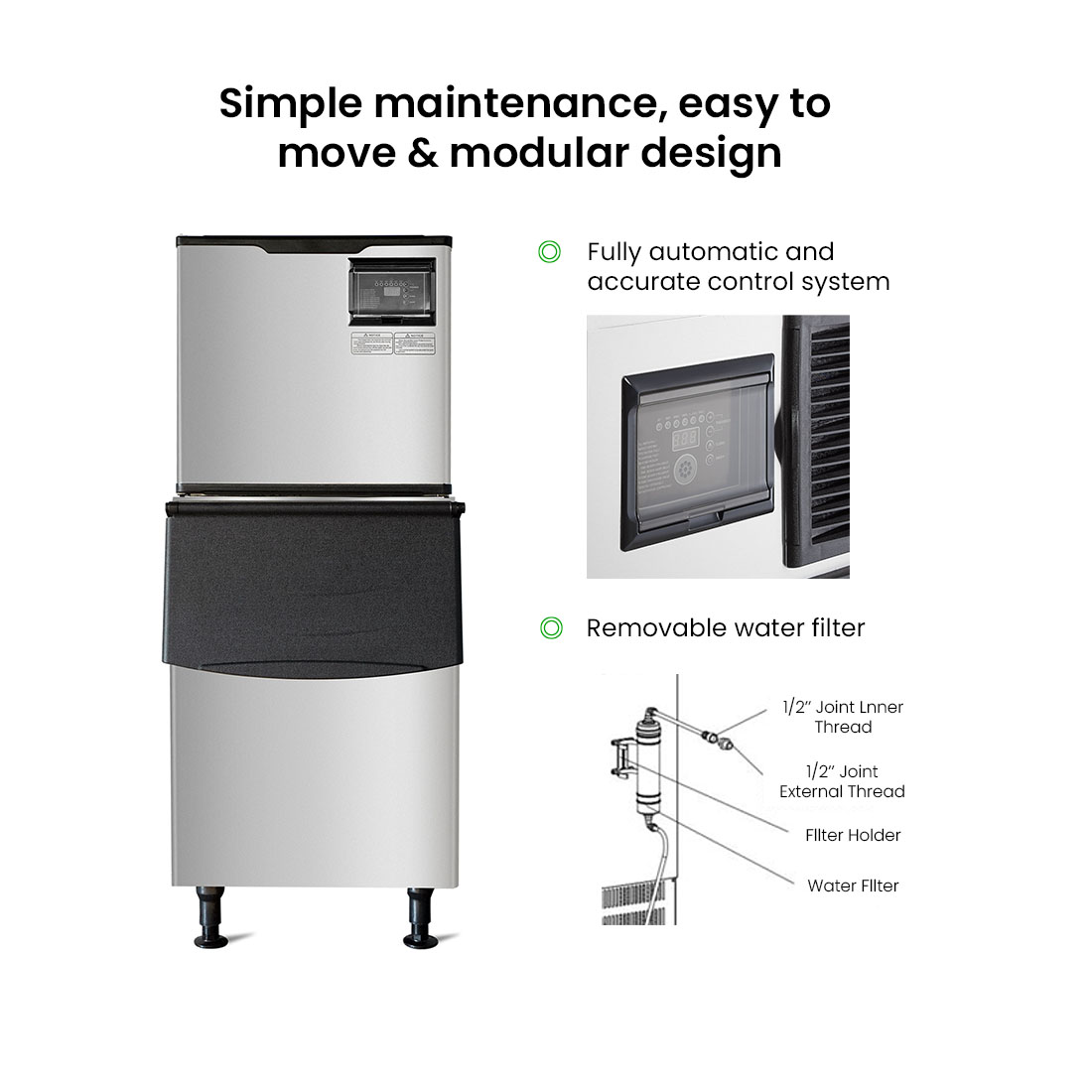 Blizzard Ice Maker Air-Cooled - SN-700P - Image 7