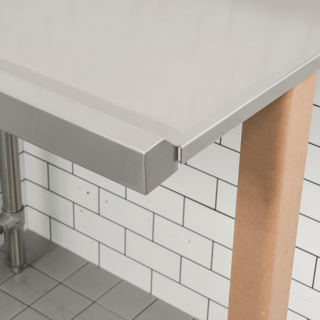 Modular System Clean Dish Table with Splashback CDT-900R - Image 3