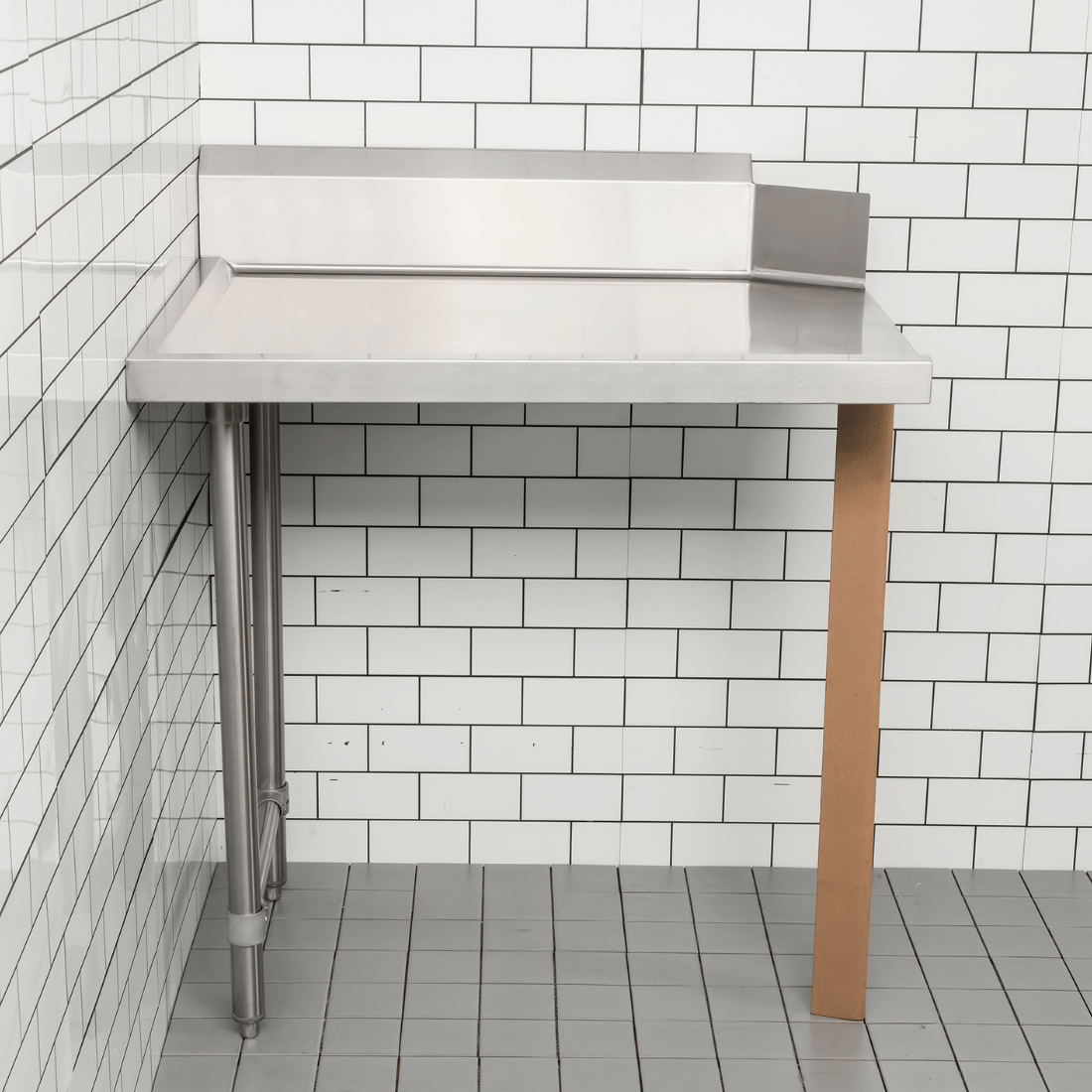 Modular System Clean Dish Table with Splashback CDT-600R - Image 3