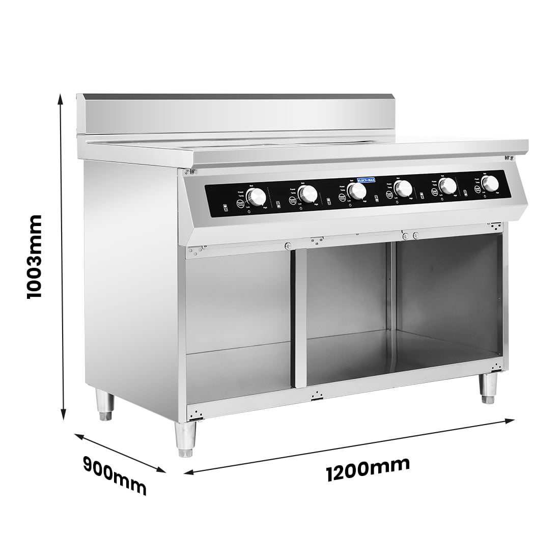 ElectMax 900 Series Induction 6 Burner Cooker with Splashback EIC9-1200P - Image 3