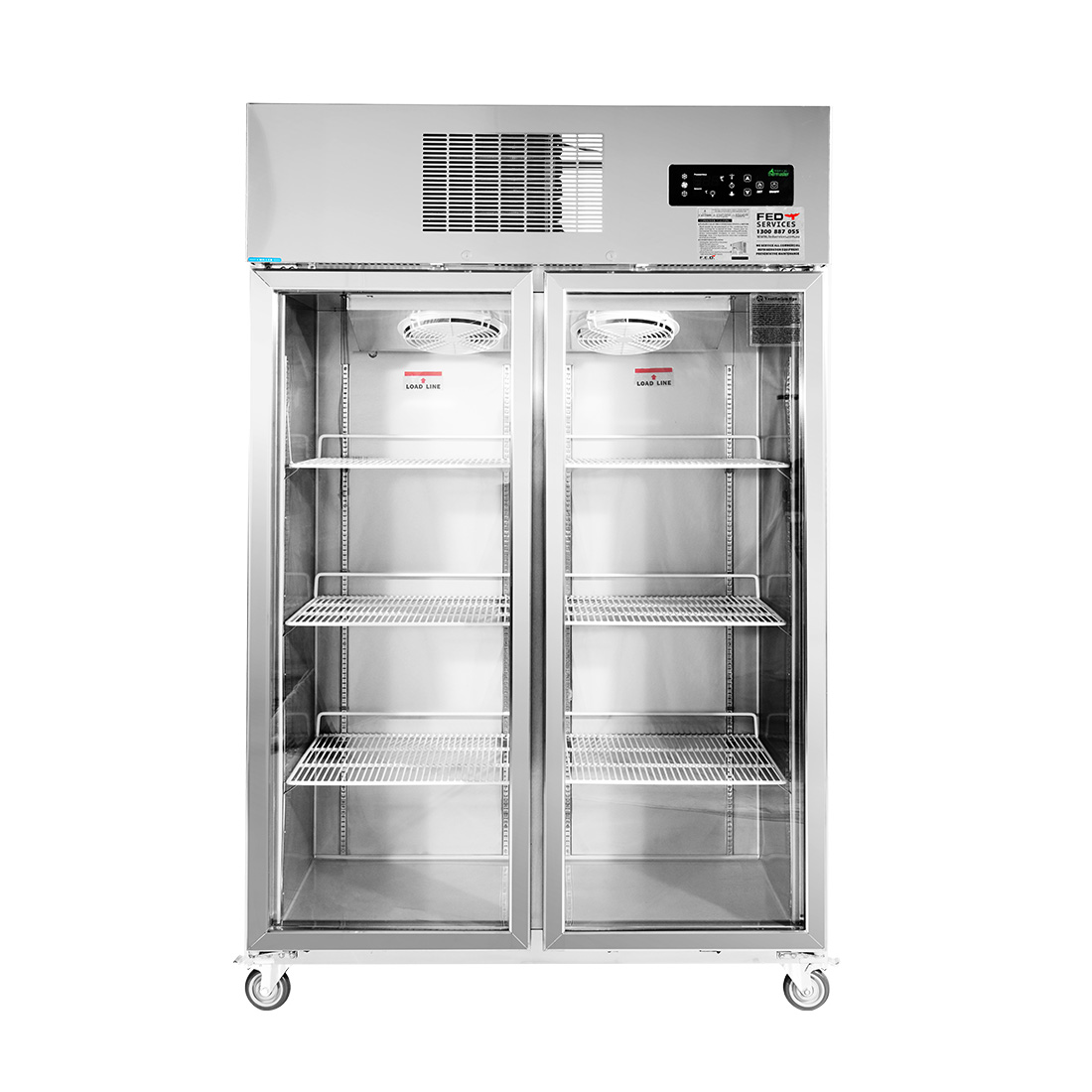 Thermaster Double Door Upright Display Fridge - SUCG1000 - Image 2