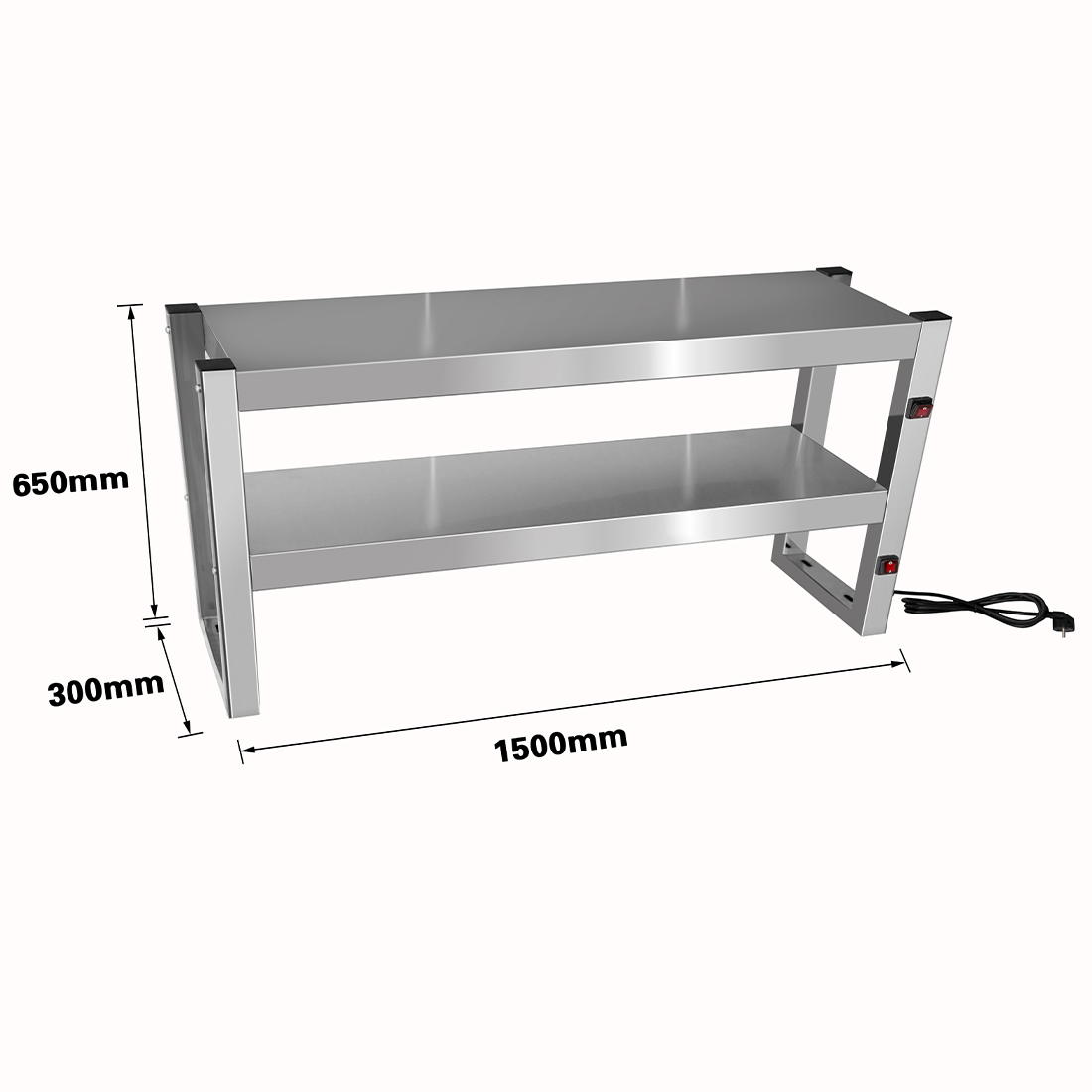 Benchstar Commercial Food Warmer with 8 Lamps FW8L-152 - Image 3