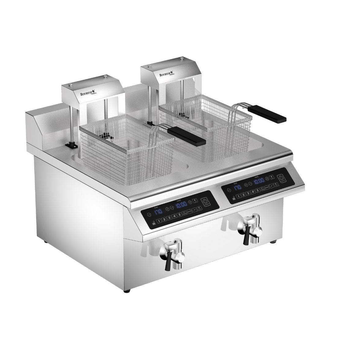 Benchstar Double Tanks Auto Lifting Induction Fryer - IF7000D-AL - Image 2