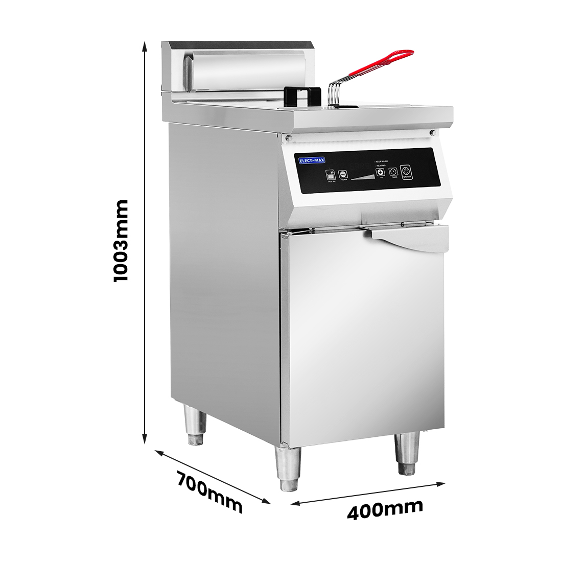Electmax 700 Series Induction Single Fryer with Splashback - IFS7-30L - Image 3