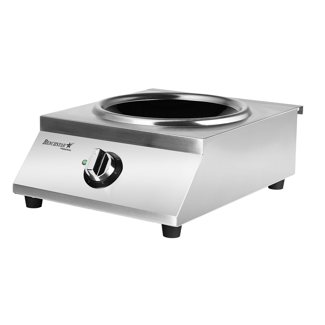 Benchstar Ceramic Induction Wok w/ Stainless Steel Body IW500 - Image 2