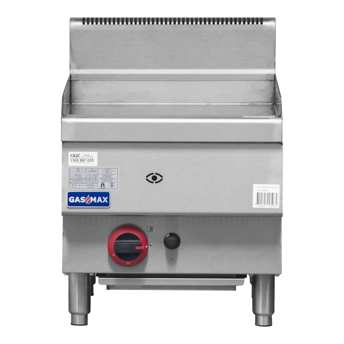 GASMAX Benchtop Single Burner Griddle LPG Gas - JUS-TRG40ELPG - Image 2