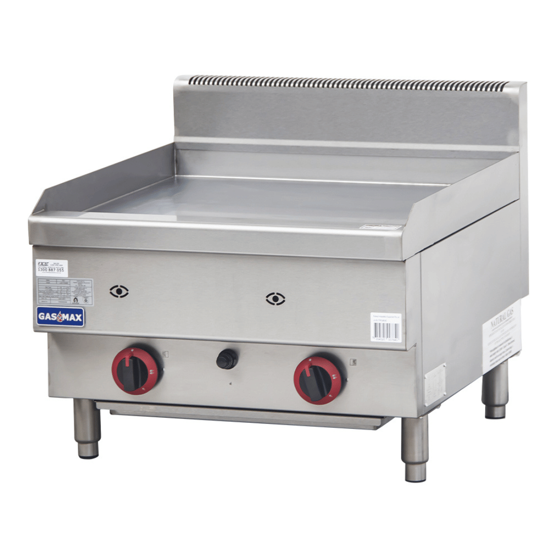 GASMAX Benchtop 2 Bunner Griddle 600mm - JUS-TRG60ELPG - Image 3