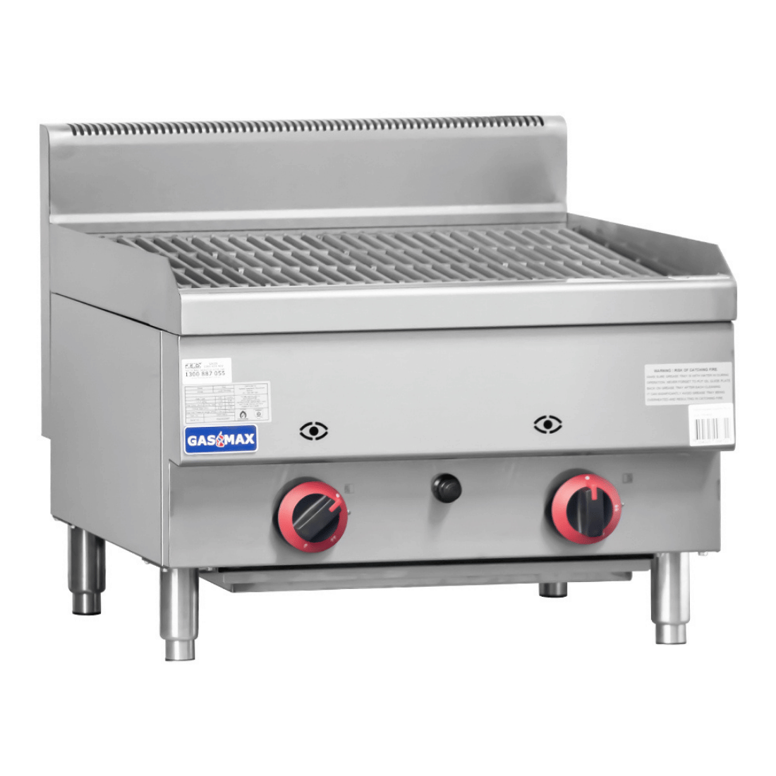 GASMAX Benchtop 2 Burner Chargrill - JUS-TRH60E - Image 3