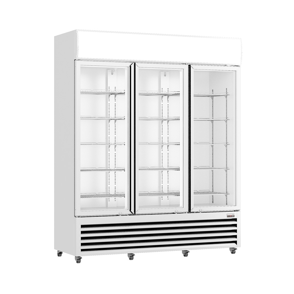 Thermaster Three Glass Door Colourbond Upright Drink Fridge LG-1203P - Image 2