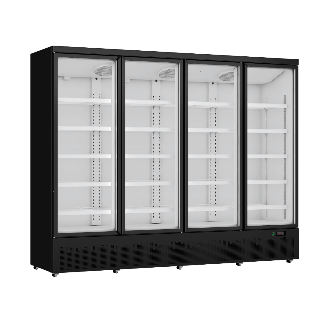 Thermaster Four Door Supermarket Fridge Black LG-2200BGBM - Image 2