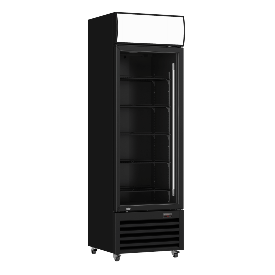 Thermaster Single Glass Door Colourbond Upright Drink Fridge - LG-370BP - Image 2