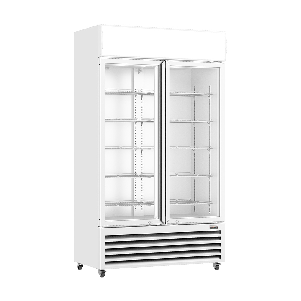 Thermaster Two Glass Door Colourbond Upright Drink Fridge - LG-730P - Image 2