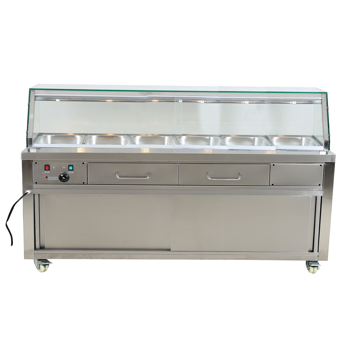 2NDs: Thermaster Heated Bain Marie Food Display PG210FE-YG-NSW1856 - Image 2