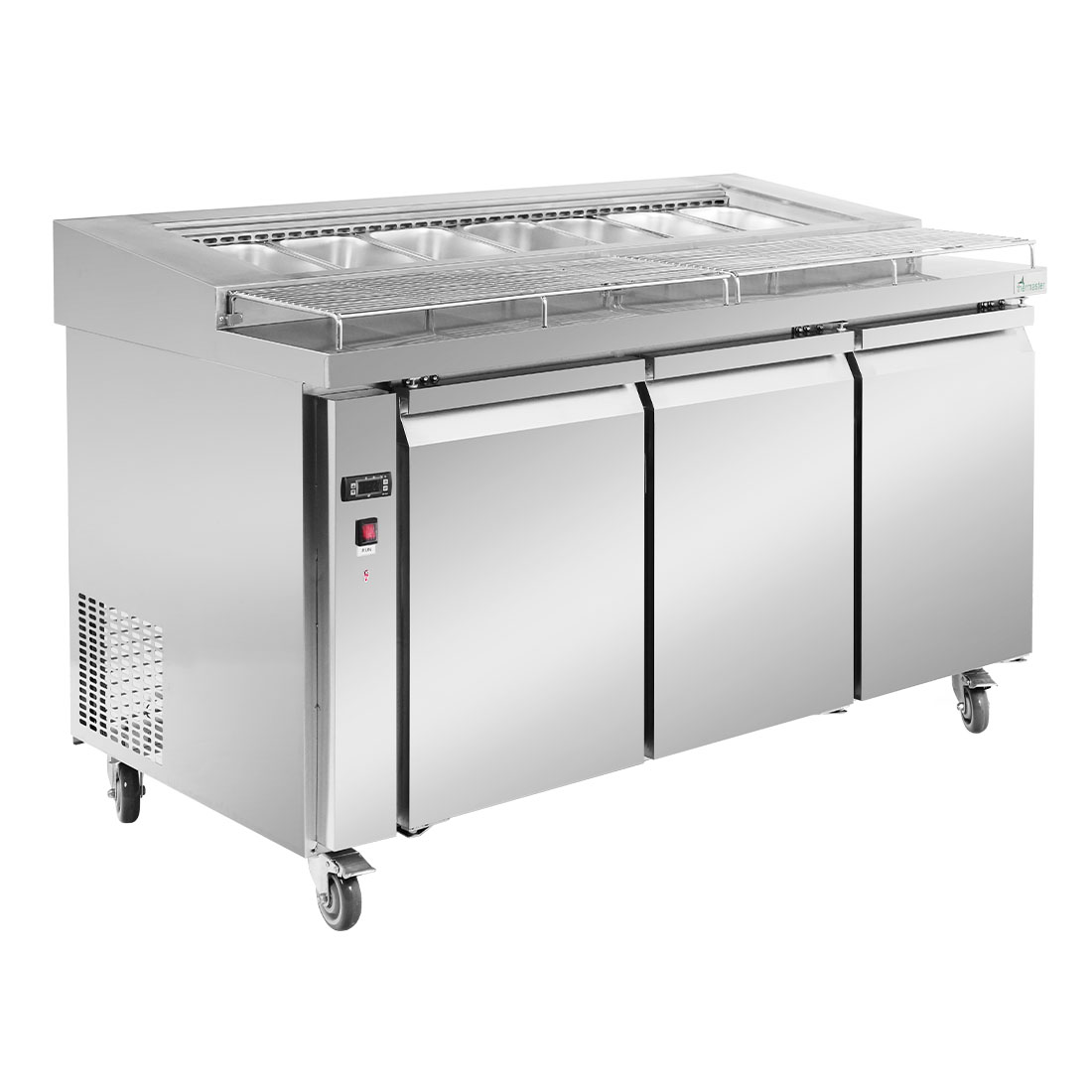 PWB150 three door DELUXE Pizza Prep Bench - Image 2