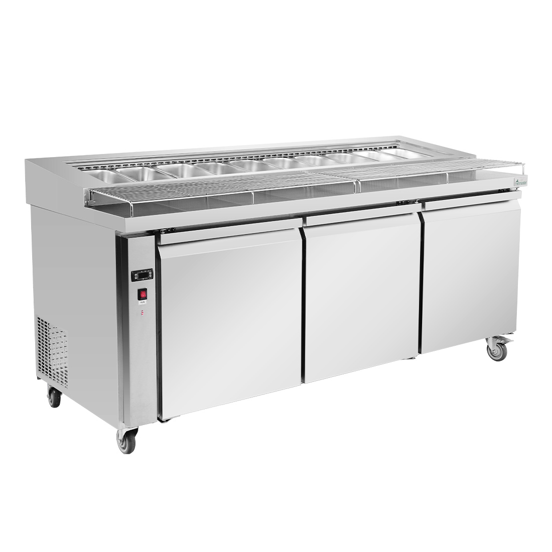 Thermaster three door DELUXE Pizza Prep Bench - PWB180 - Image 2