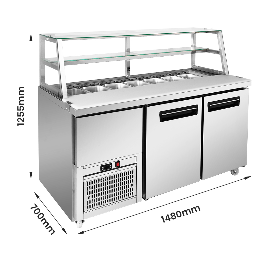 Thermaster two door Deluxe Sandwich Bar - SCB/15 - Image 4