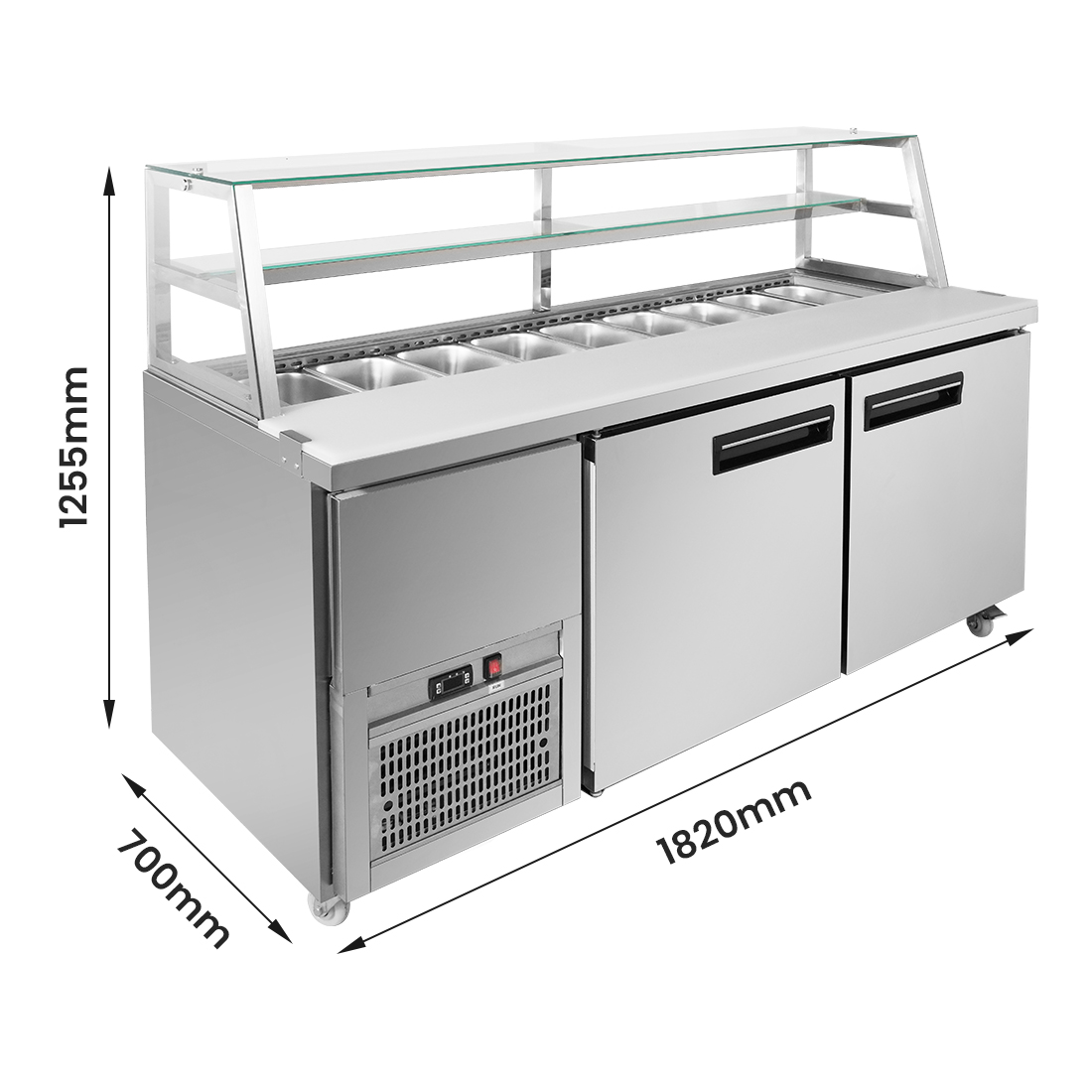 Thermaster two large door DELUXE Sandwich Bar - SCB/18 - Image 3