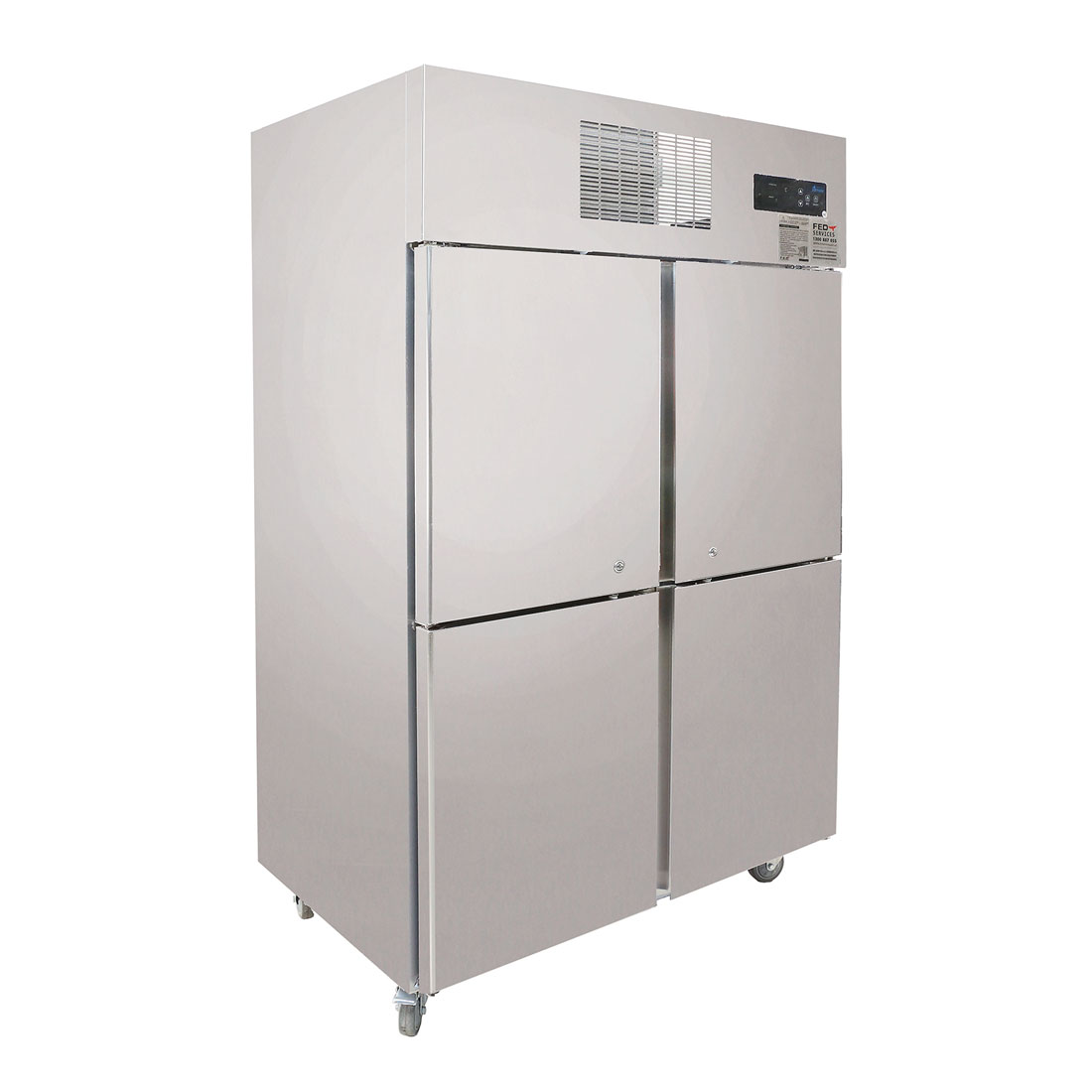 Thermaster TROPICAL 4 x Half door SS Fridge - SUC1000 - Image 3