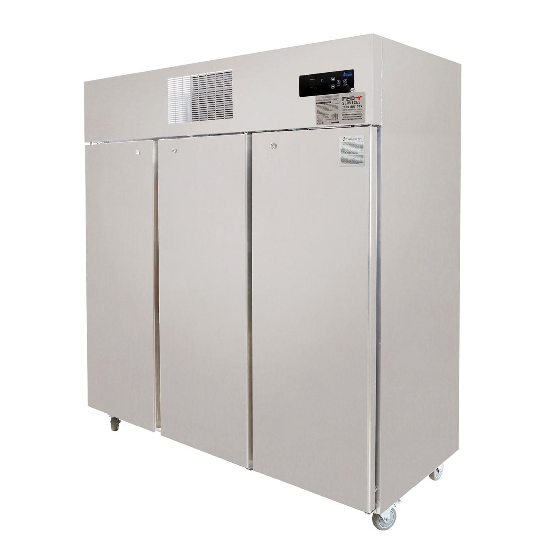 TROPICAL Thermaster 3 Door SS Fridge 1500L - SUC1500 - Image 3