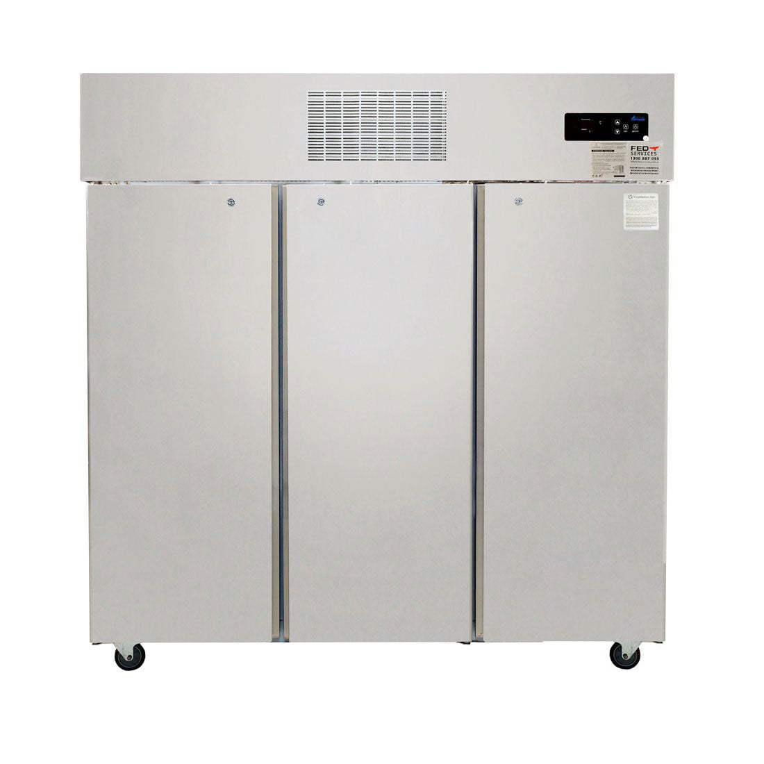 TROPICAL Thermaster 3 Door SS Fridge 1500L - SUC1500 - Image 2