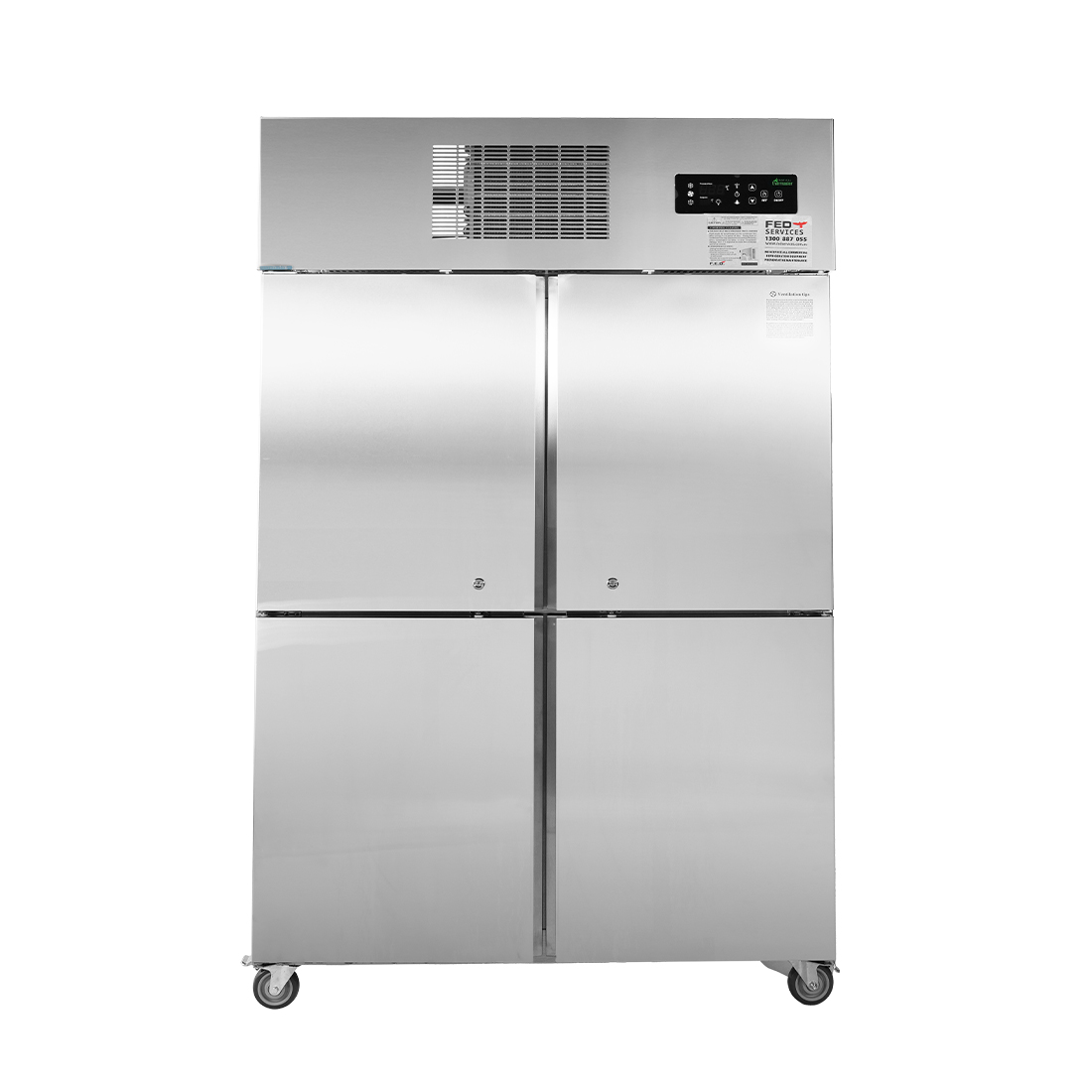 SUF1000 TROPICAL Thermaster 4 x Half door SS Freezer - Image 2