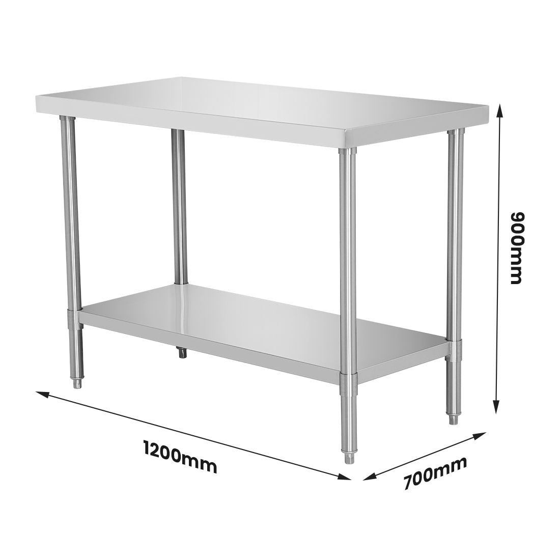 Modular System Stainless Steel Workbench - WB7-1200/A - Image 3