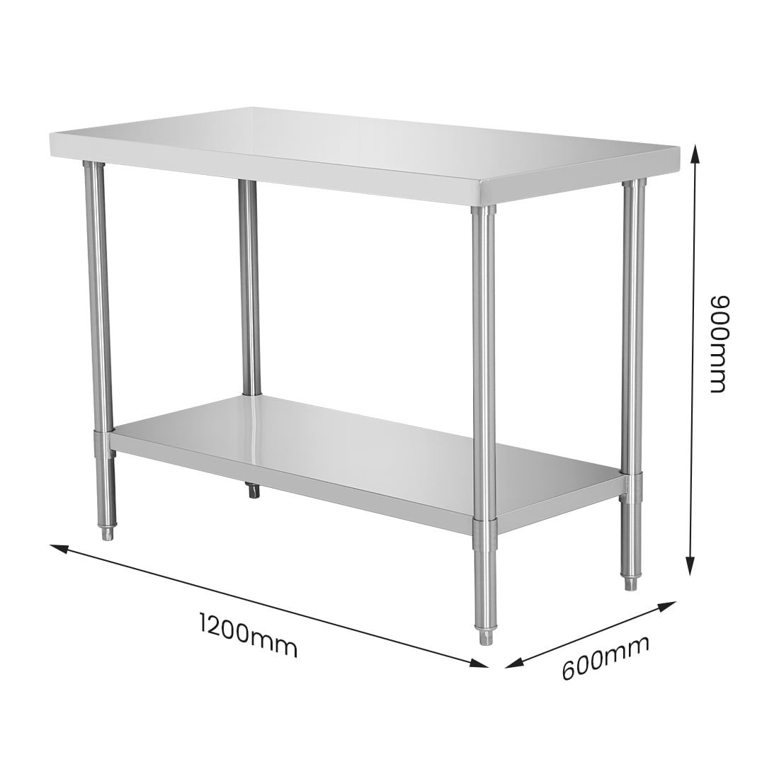 WB6-1200/A Stainless Steel Workbench - Image 3