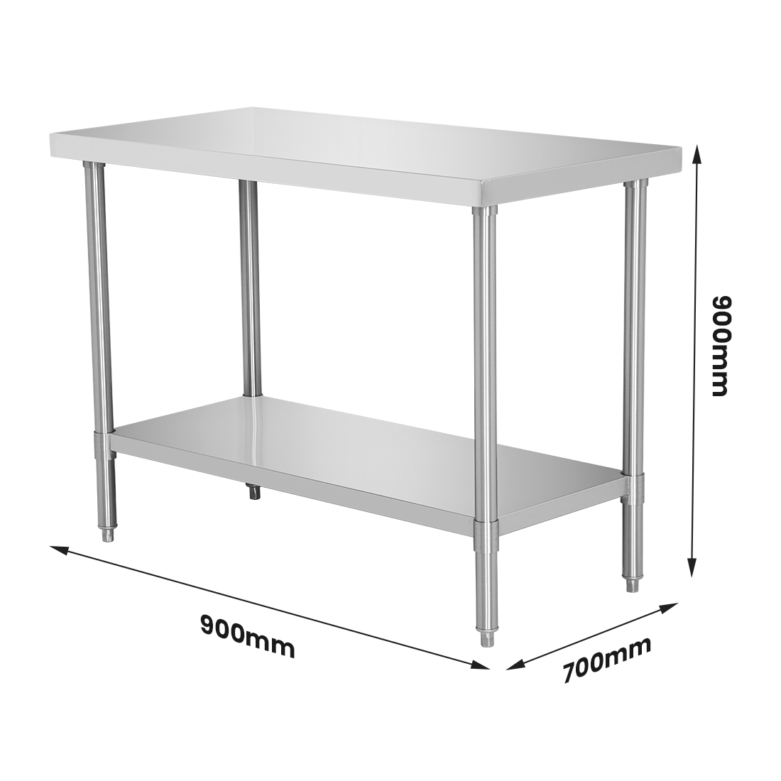 WB7-0900/A Stainless Steel Workbench - Image 3