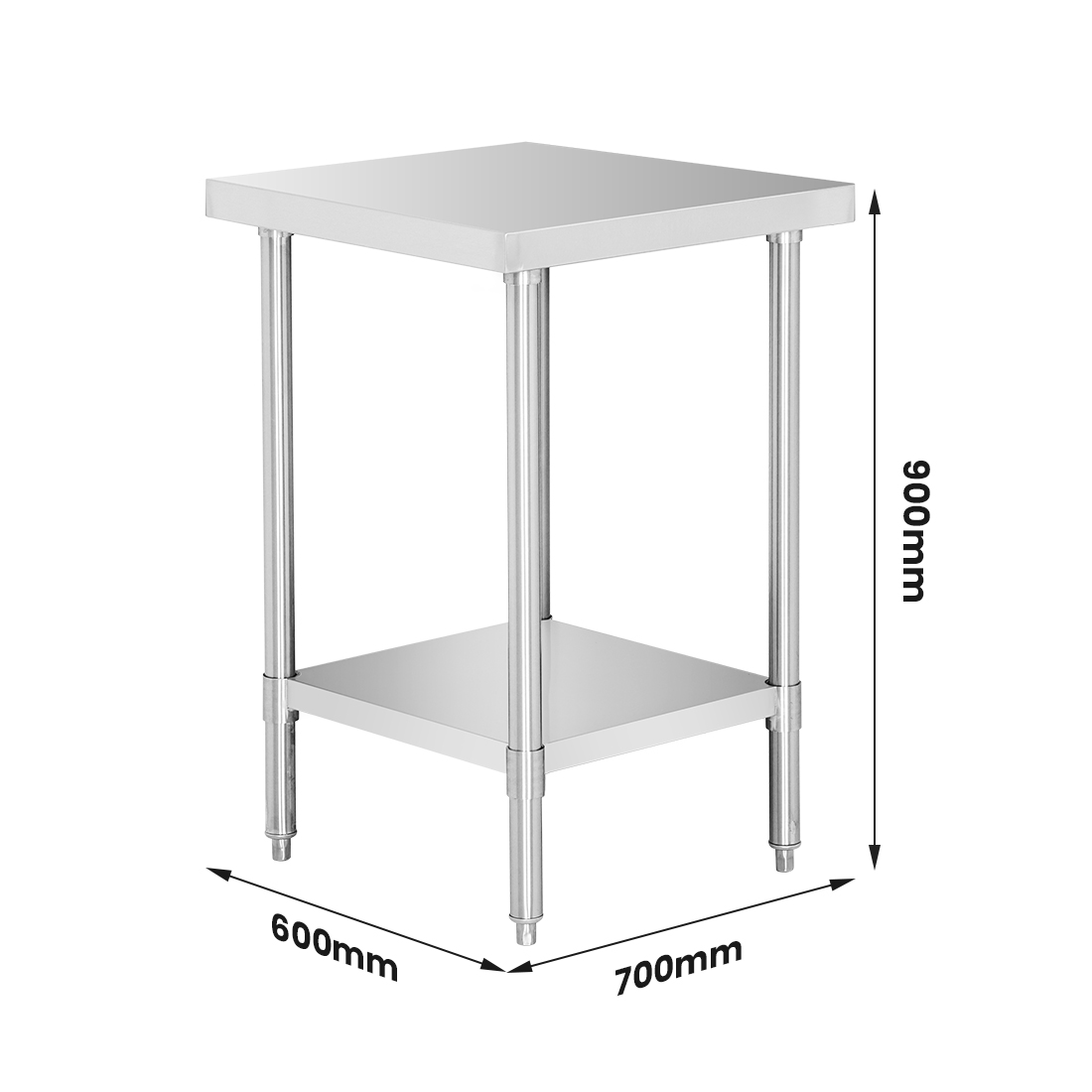 WB7-0600/A Stainless Steel Workbench - Image 3