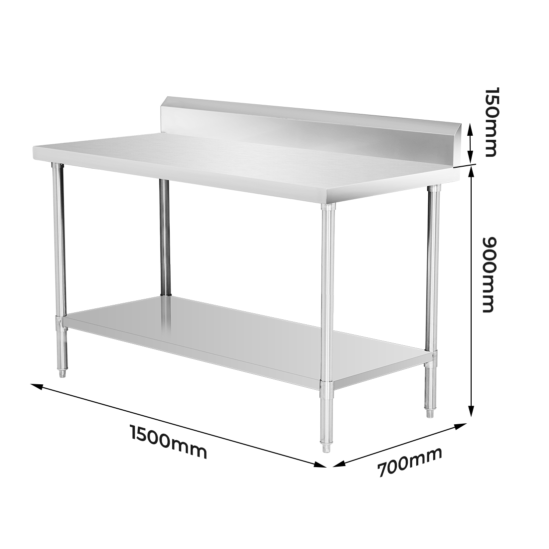 WBB7-1500/A Workbench with Splashback - Image 3