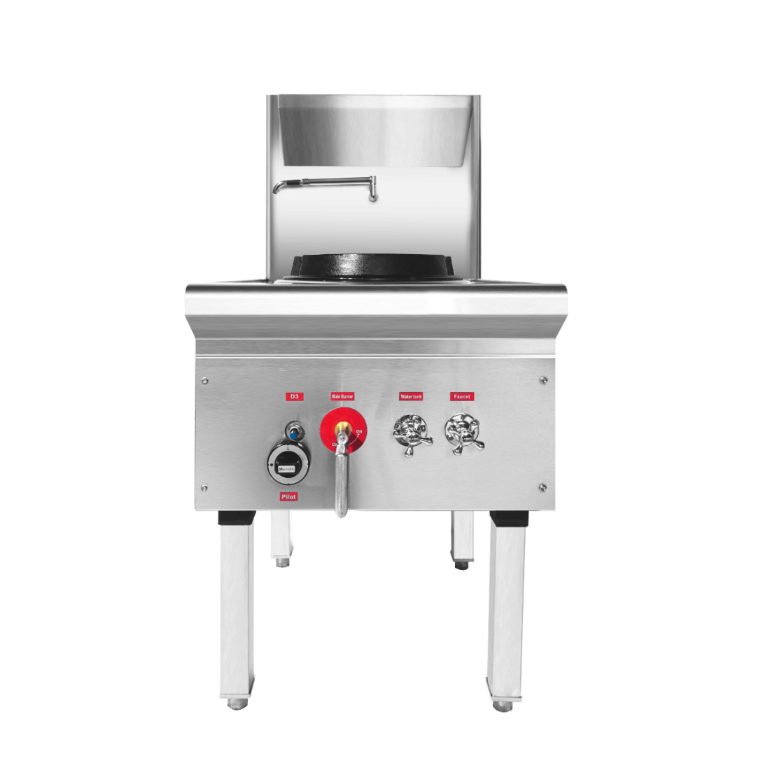 Gasmax Stainless Steel Waterless LPG Gas Single Wok - WW-1L - Image 2
