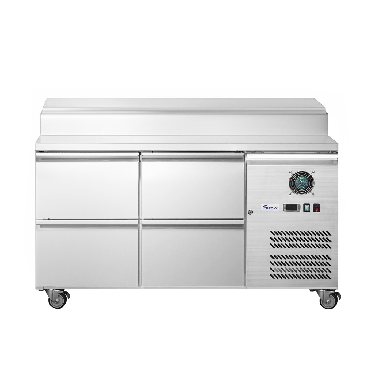 FED-X S/S Four Drawer Sandwich Counter - XSS7C13S2V-4D - Image 2