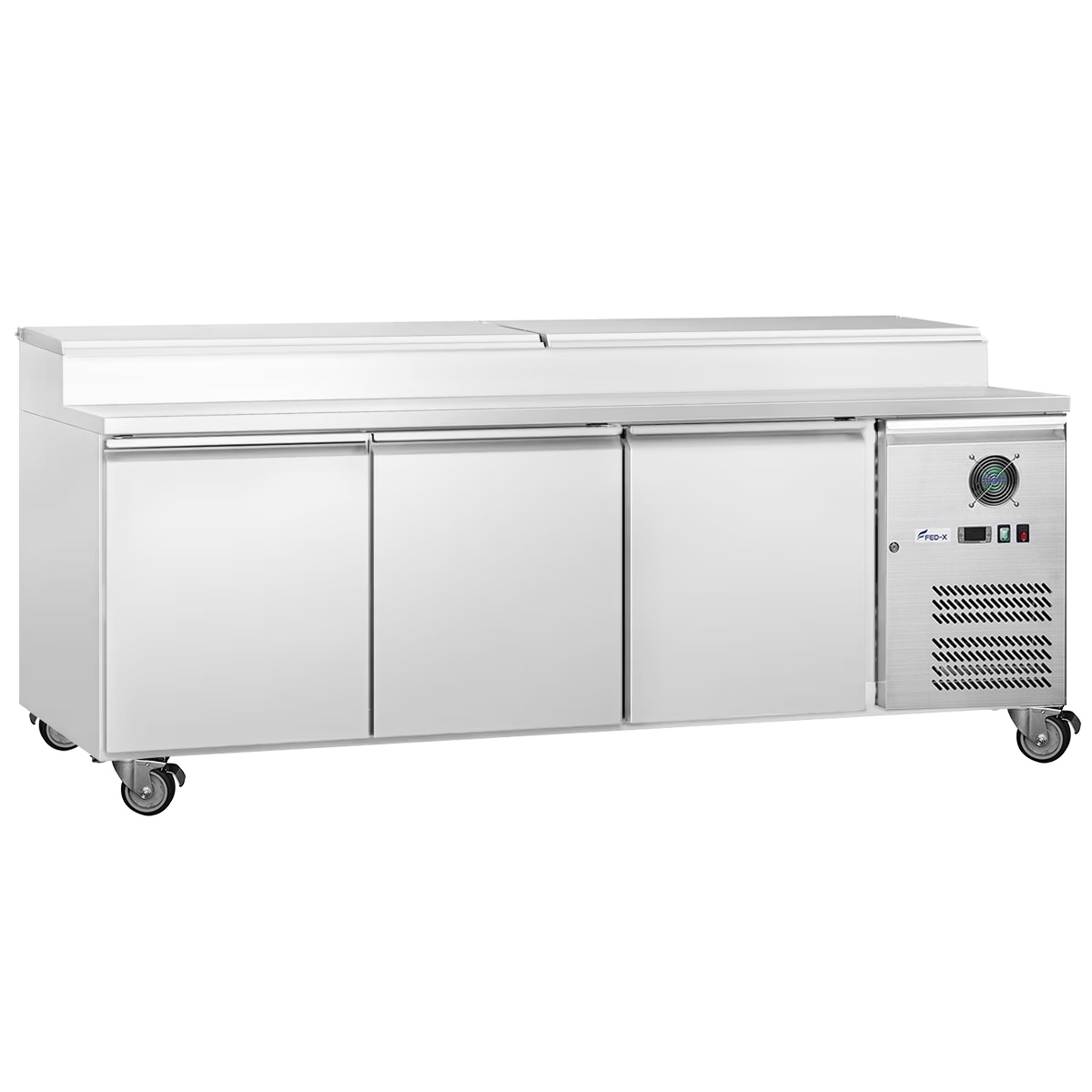 FED-X S/S Three Door Sandwich Counter - XSS7C18S3V - Image 3