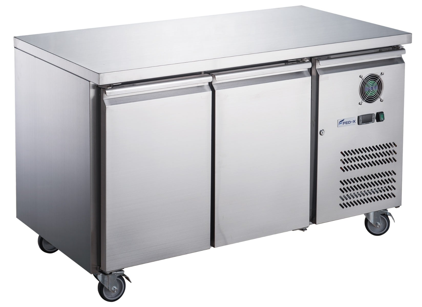 FED-X S/S Two Door Bench Fridge - XUB7C13S2V - Image 3