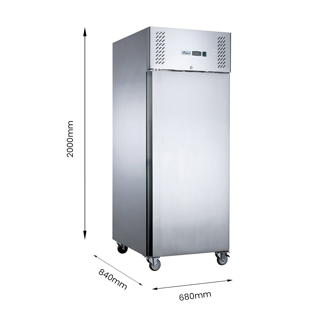 FED-X S/S Single full Door Upright Freezer - XURF400SFV - Image 3