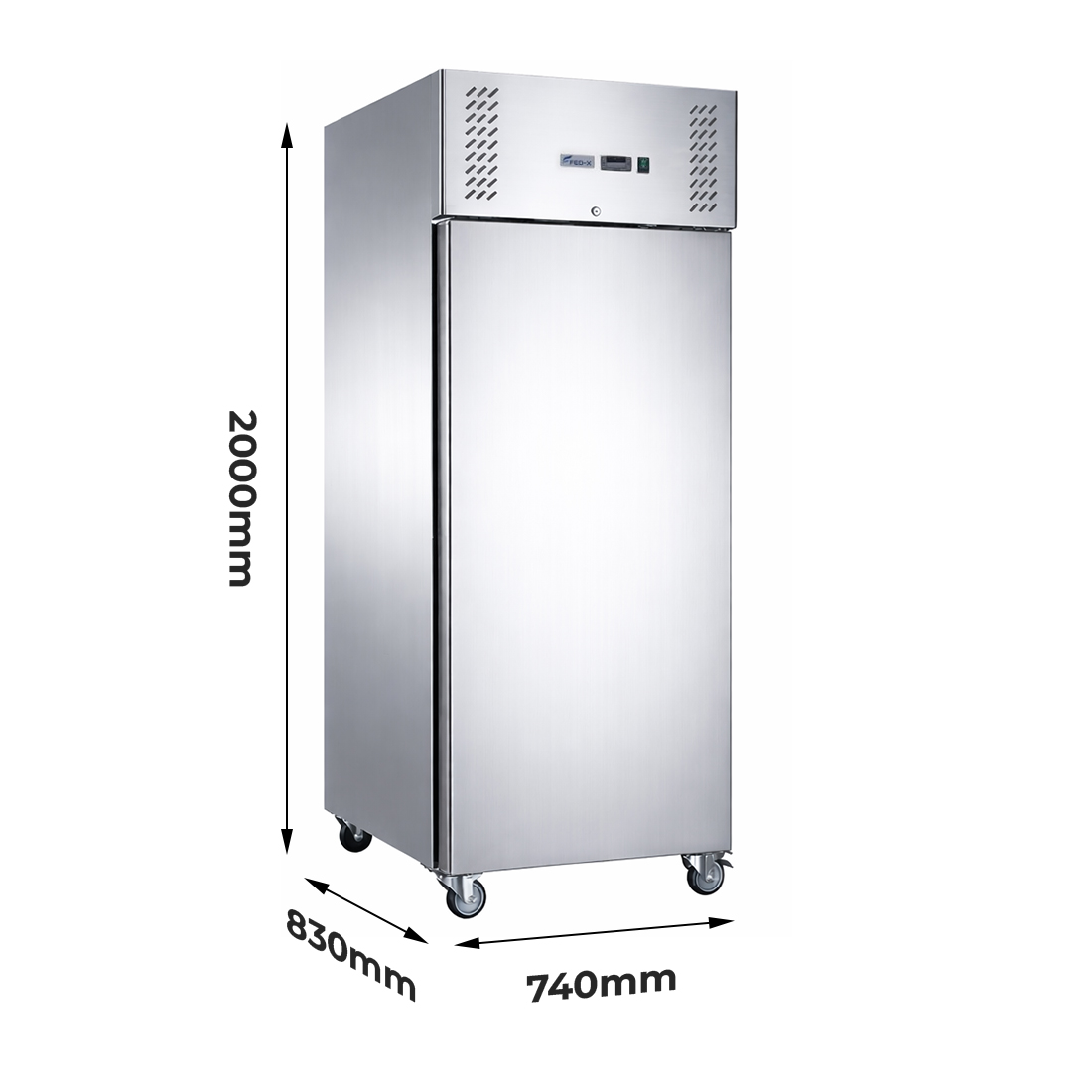 FED-X S/S Single Door Upright Freezer XURF650SFV - Image 3