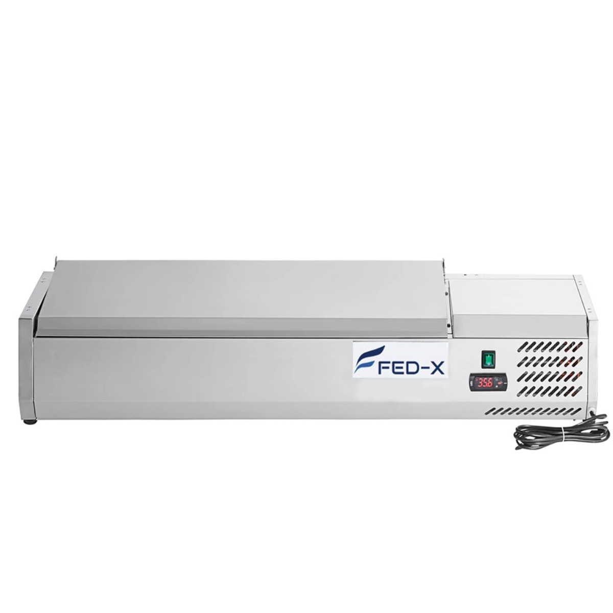 FED-X Salad Bench with Stainless Steel Lid - XVRX1200/380S - Image 3