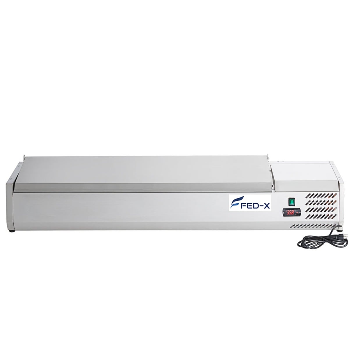 FED-X Salad Bench with Stainless Steel Lid - XVRX1500/380S - Image 3