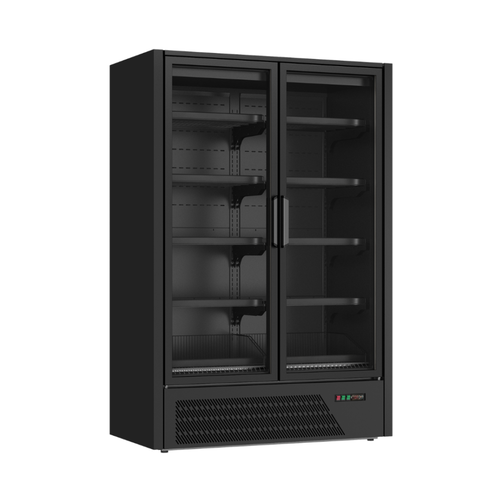 Thermaster 2-door glass multideck display freezer, 1062L
