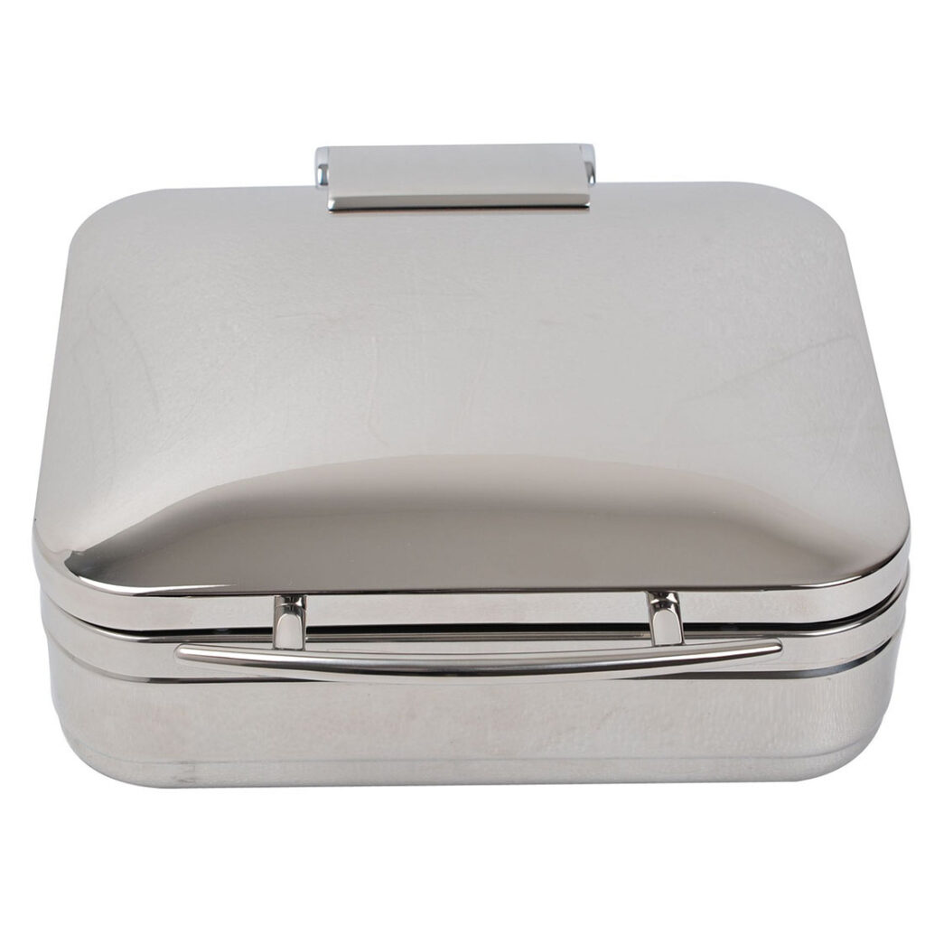 Seconds Kingo 3.8L square chafing dish, steel lid - QLD49