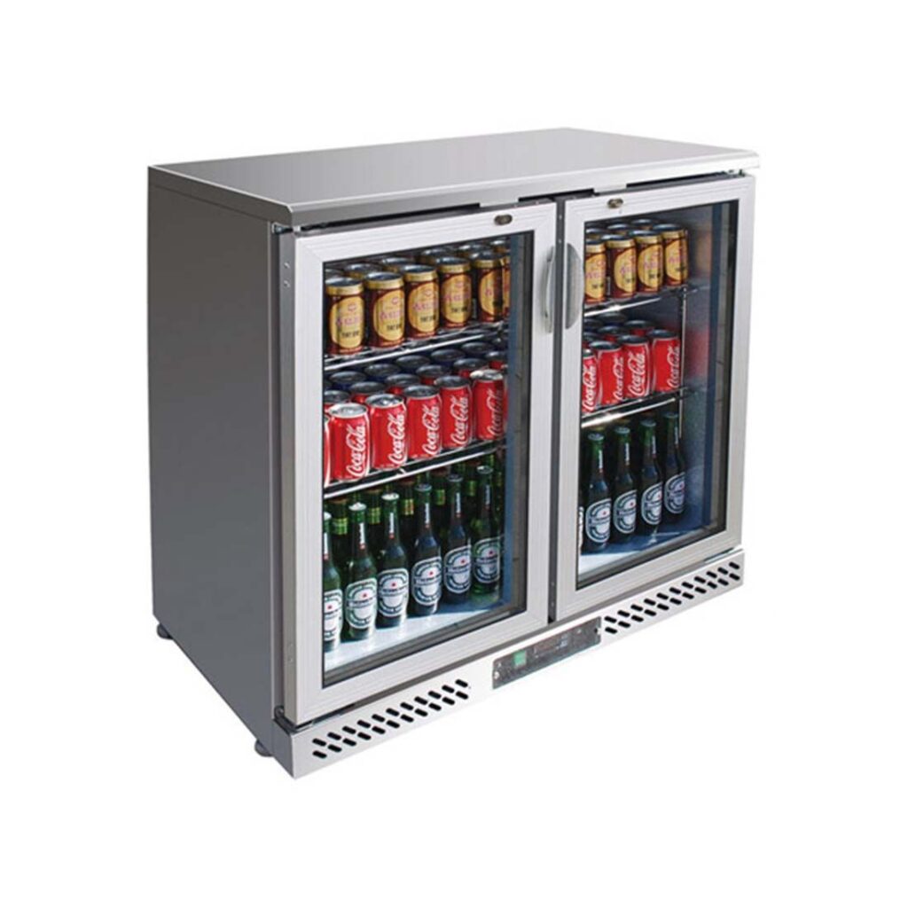 Ex-showroom Thermaster 2-door bar fridge - QLD123